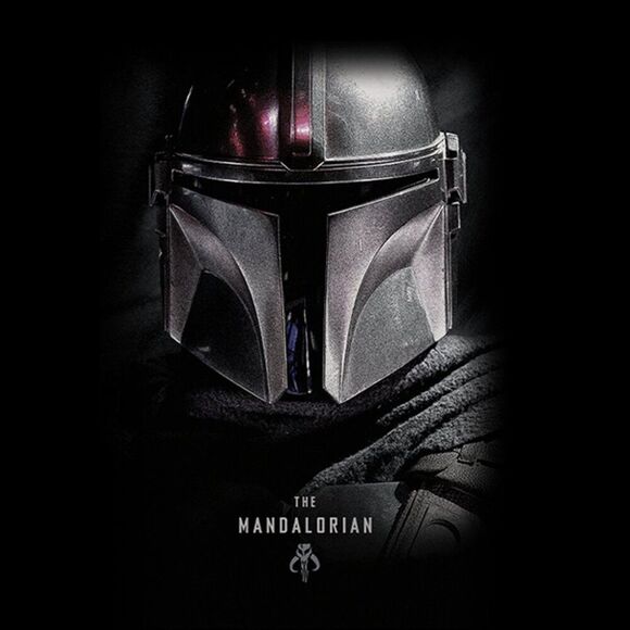 Men's Star Wars 3X Black The Mandalorian Bounty Hunter Shadow Hoodie - Picture 6 of 11